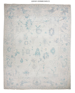 9x12 Modern Oushak Area Rug