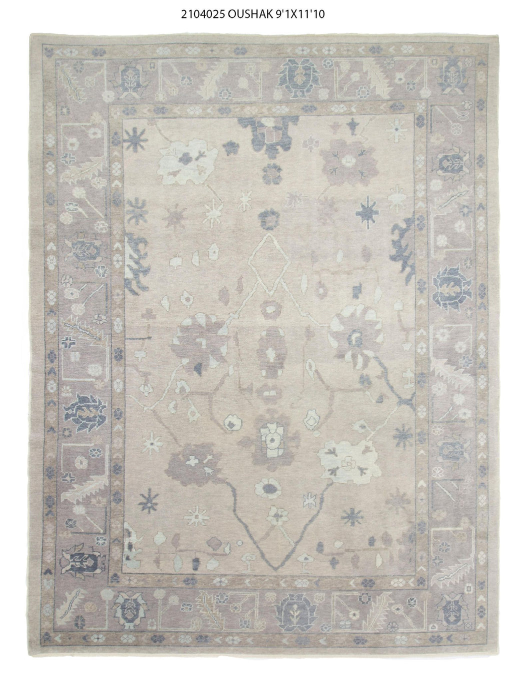 9x12 Modern Oushak Area Rug