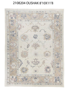 9x12 Modern Oushak Area Rug