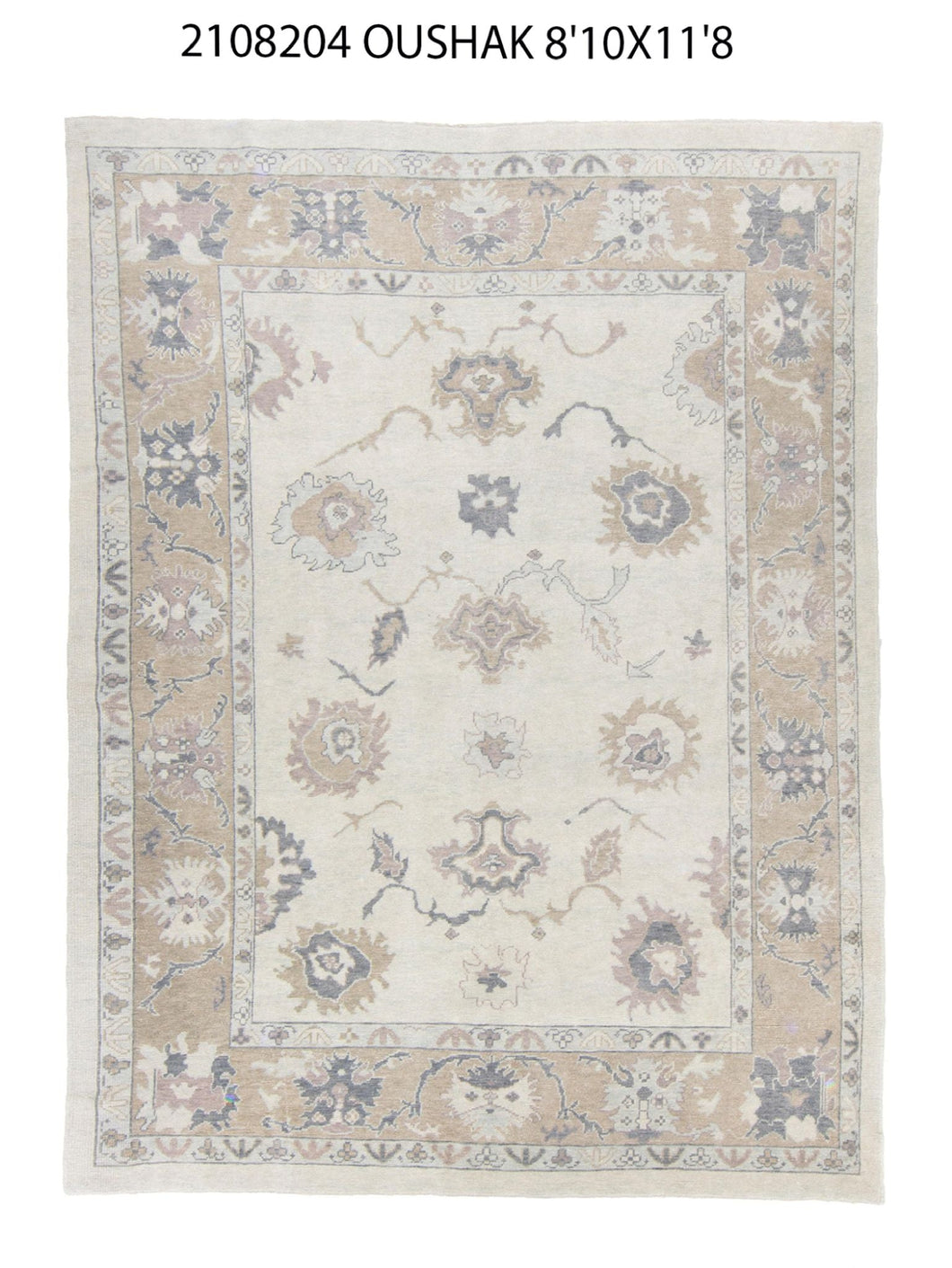 9x12 Modern Oushak Area Rug