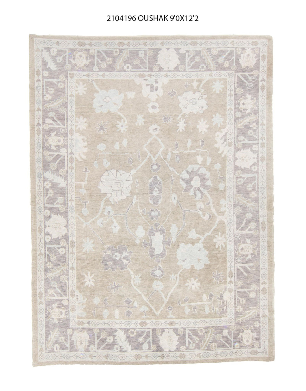 9x12 Modern Oushak Area Rug