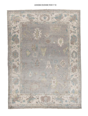 9x12 Modern Oushak Area Rug