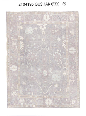 9x12 Modern Oushak Area Rug