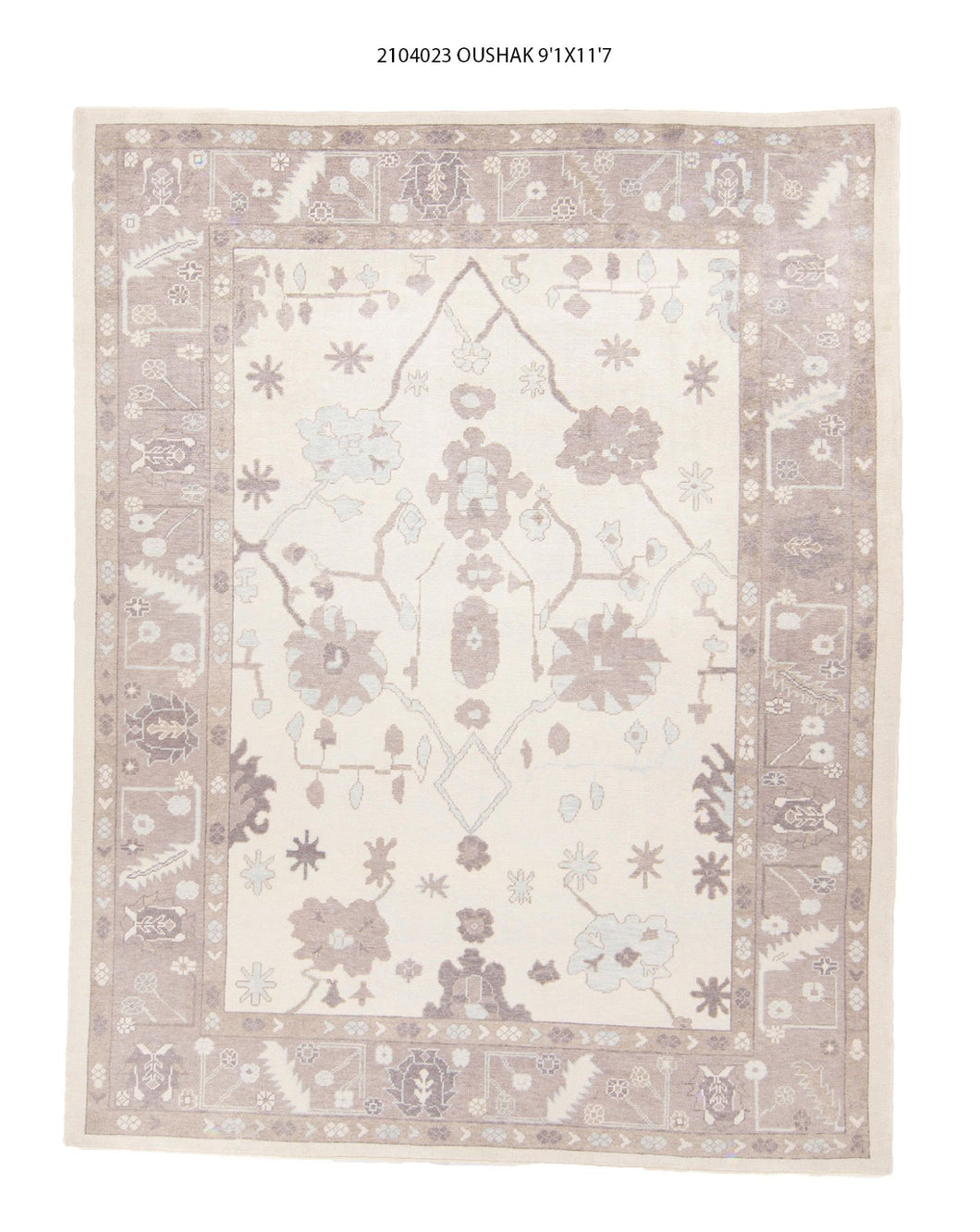 9x12 Modern Oushak Area Rug