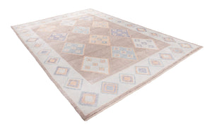9x13 Modern Oushak Area Rug