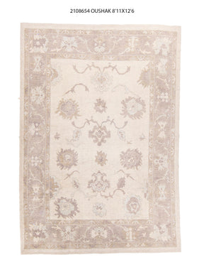 9x13 Modern Oushak Area Rug
