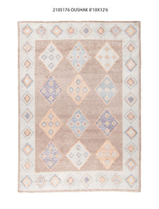 9x13 Modern Oushak Area Rug