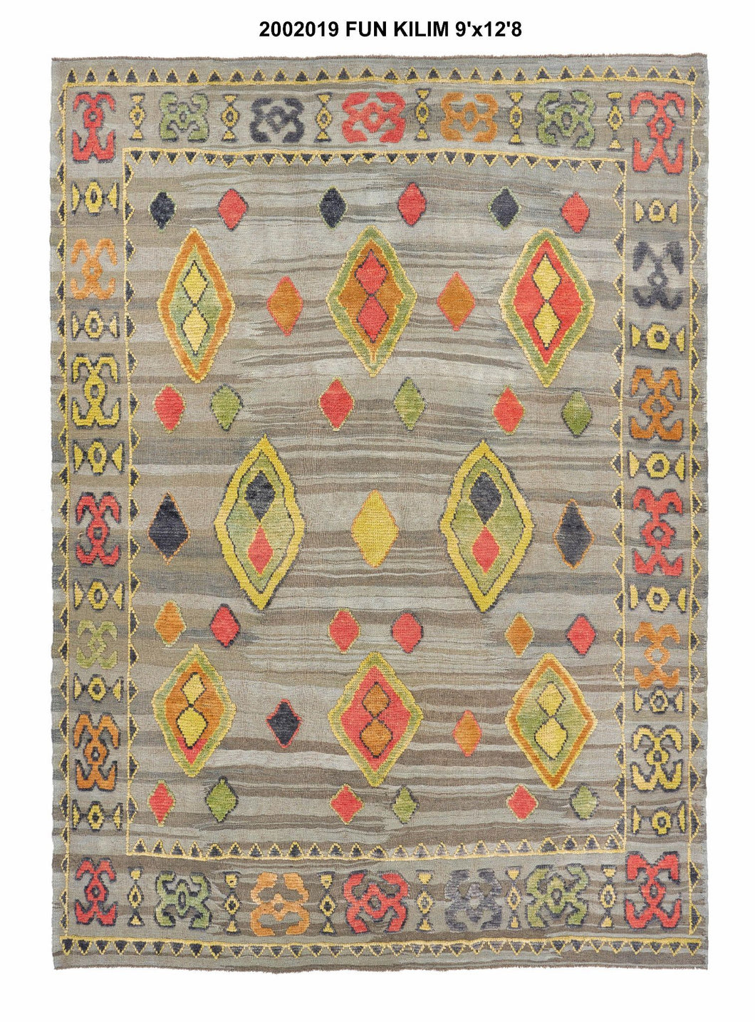 9x13 Modern Turkish Area Rug