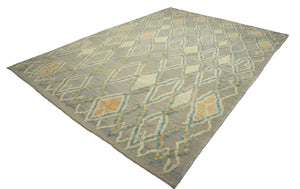 9x13 Colorful Modern Turkish Area Rug